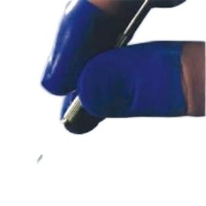 HANAKI 手指套_日本进口优质切口短指套 蓝色 ，DEHS防静电指套由防静电胶和乳胶混合制成，不含硅油，氨化物