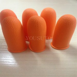 橘黄色防滑手指套 | 橙色防滑手指套 | 颗粒防滑手指套 | 净化手指套