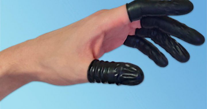 防静电/导电黑色乳胶指套